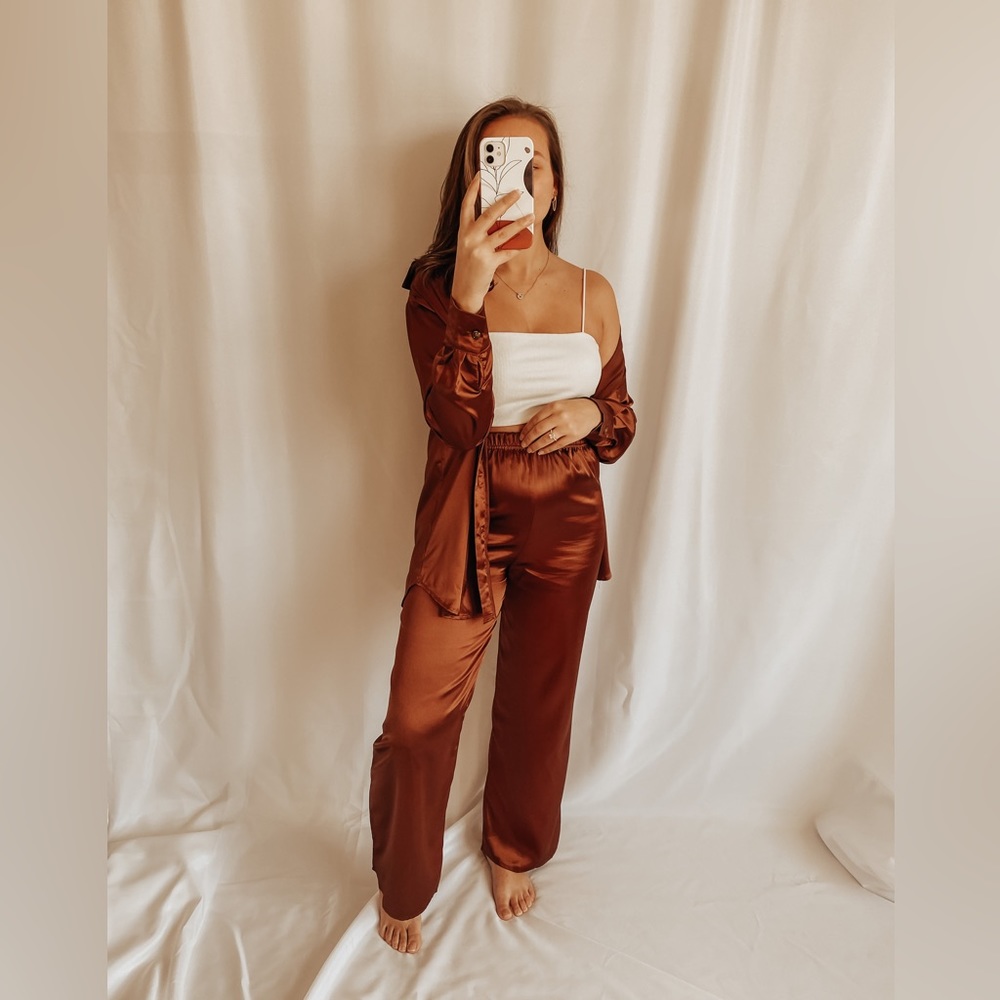 Button down top and pants set!